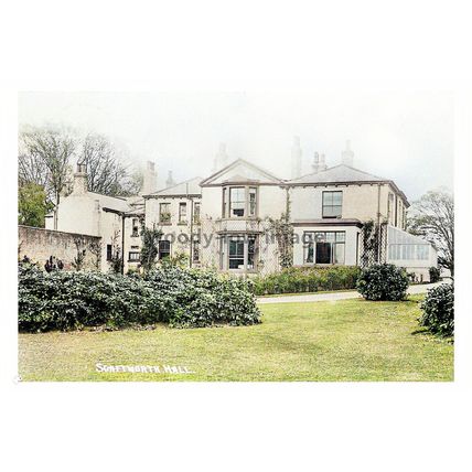 ptc1927 - Notts. - 18th century Scaftworth Hall in estate Village - print 6x4