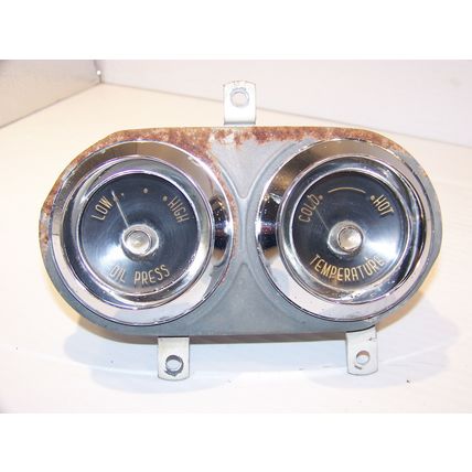 1955 DESOTO SPORTSMAN OIL PRESSURE & TEMERATURE GAUGES OEM