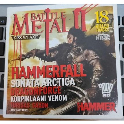 Battle Metal II CD Promo Rock Hammer Magazine 18 Killer Tracks Hammerfall