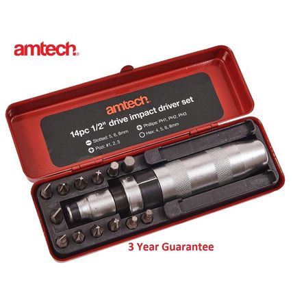 Half Inch Drive Impact Driver Hammer Wrench Tool Bolt Loosener fits 1/2" socket