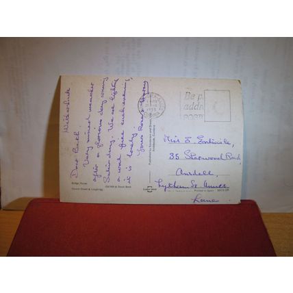 multiview, AMBLESIDE, CUMBRIA ENGLISH LAKES used postcard by Sanderson 1985 pm =