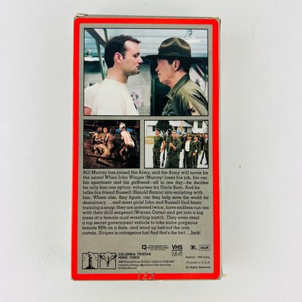 Stripes VHS Video Tape Bill Murray, John Candy, Harold Ramis