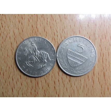 Austria 1979 5 Schilling Coin