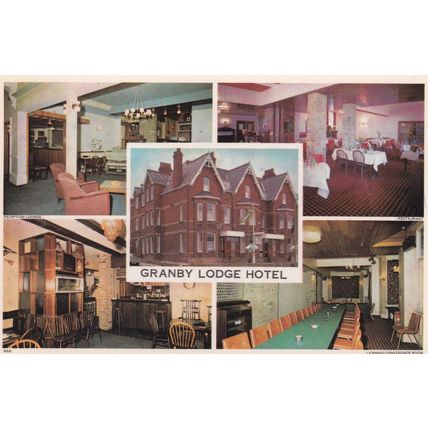 EA65 YORK - GRANBY LODGE HOTEL TRADE POSTCARD