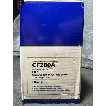 Toner Laser Cartridge Compatible CF280A HP LaserJet 400,M401,425 Series Black