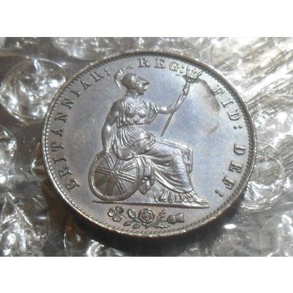 1854 Victoria half-penny.