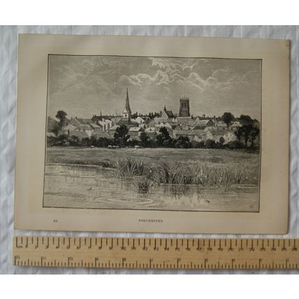 Vintage engraving Dorchester