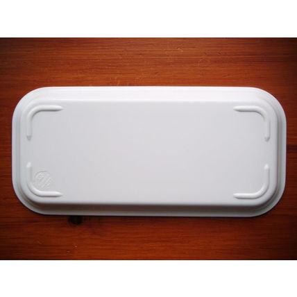 Melamine Sandwich/Serving Tray "Winter Robins" Valerie Pfeiffer, Small White VGC