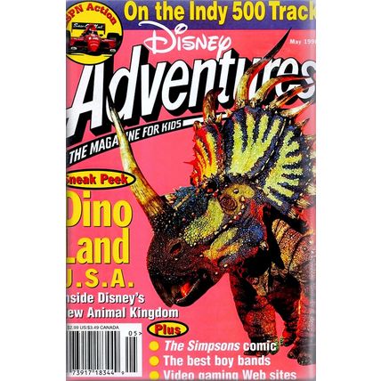 DISNEY ADVENTURES: THE MAGAZINE FOR KIDS set of five 1990's issues