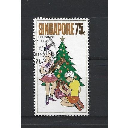 Singapore.SG158 75c Christmas.Fine Used.Jun25