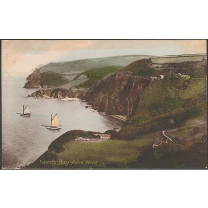 Woody Bay from West, Devon, c.1910s - Frith's Postcard