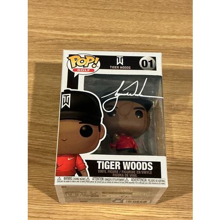 Funko Pop! Golf - Tiger Woods #01 Facsimile Laser Autographed (Box & Protector)