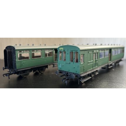 Kernow Models K1004 OO Gauge LSWR Gate Stock BR (SR) Green Set 373 - NMIB
