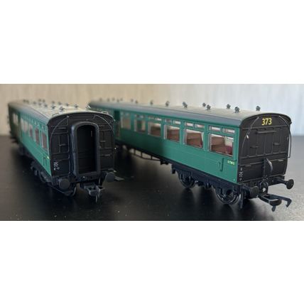 Kernow Models K1004 OO Gauge LSWR Gate Stock BR (SR) Green Set 373 - NMIB