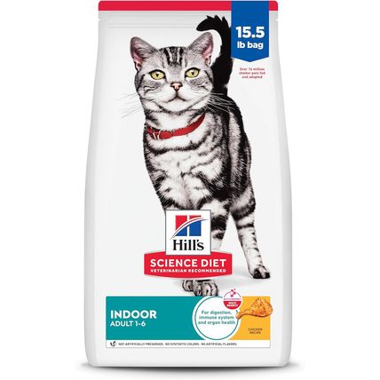 Hill'S Science Diet Indoor, Adult 1-6, Easy Litter Box Cleanup, Dry Cat Food, Ch