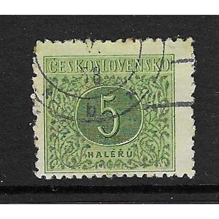 CZECHOSLOVAKIA 1954 POSTAGE DUES 5h USED SG D845