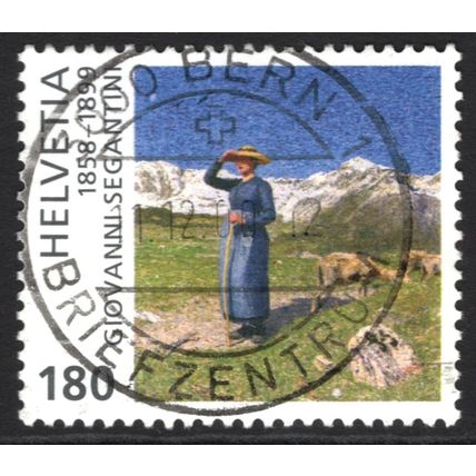 SWITZERLAND 1999: DEATH CENTENARY GIOVANNI SEGANTINI - 180c USED (G21)