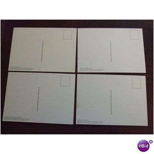 1977 GB Chemistry Centenary PHQ 21 mint set of 4 cards crystallography