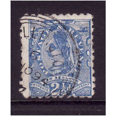 NEW ZEALAND 1892 Sg 220 2 1/2d Blue Fine used