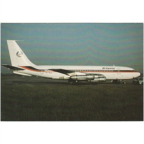 Britannia Boeing B727 047B Postcard (A22135)