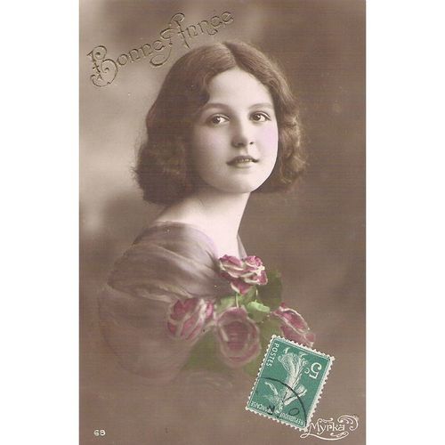 CARTE POSTALE - JEUNE FILLE - REF 5
