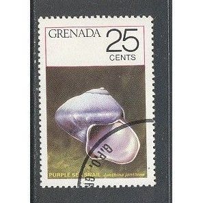 Grenada.SG724 25c Common Purple Janthina (Janthina janthina).Fine Used.April2015