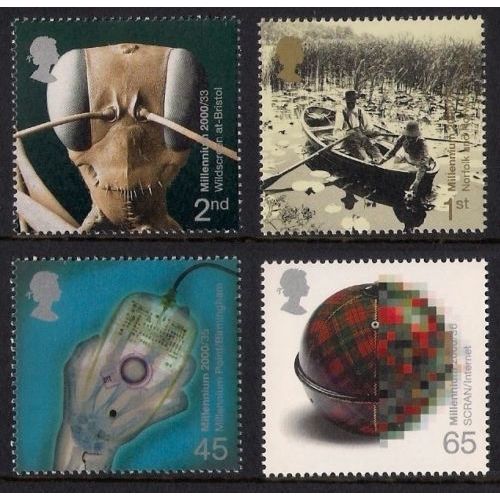 GB QEII 2000 Mind & Matter Mounted Mint MM SG2162-2165 Sc1922-1925 stamp postage