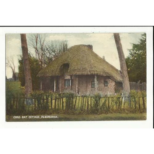 Sussex PEASMARSH Cord Bat Cottage Postcard (7547)