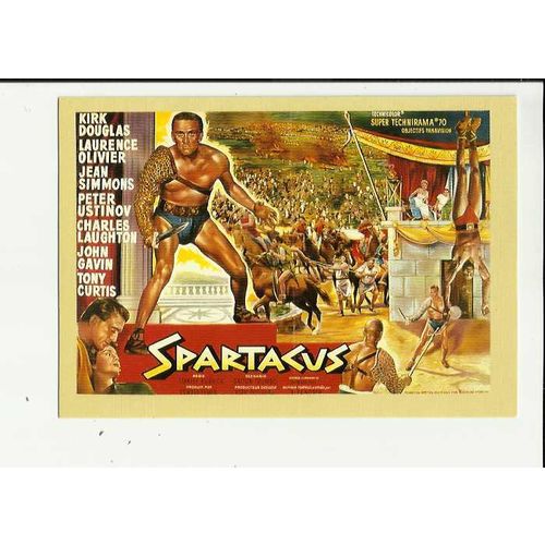 SPARTACUS Kirk Douglas Poster Art Postcard by Zreik (40)