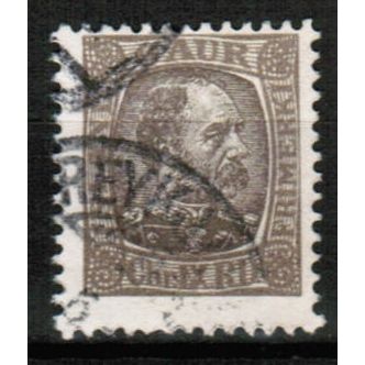 1902 Iceland - King Christian IX - Sc# 37 used 6 aur