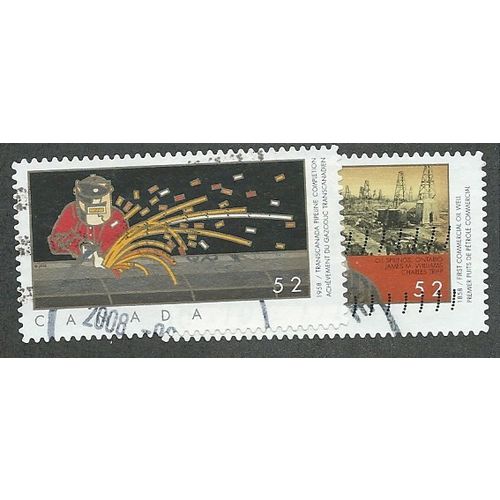 CAN 2008 (SET) 'OIL AND GAS INDUSTRY' (2v) FINE USED (EBID48-730)