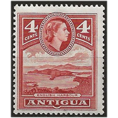 Antigua 1953 SG124 4c Scarlet Mounted Mint .. .