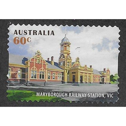 AUS 2013 60c (S/A) 'HISTORIC RAILWAY - MARYBOROUGH' FINE USED (EBID66-750)