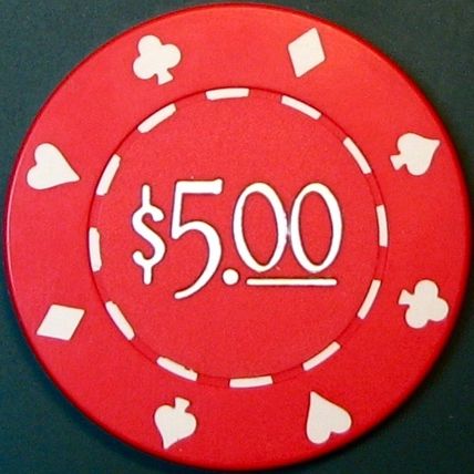 Majestic Pines. $5 Casino Chip. Black River Falls, WI. M77.