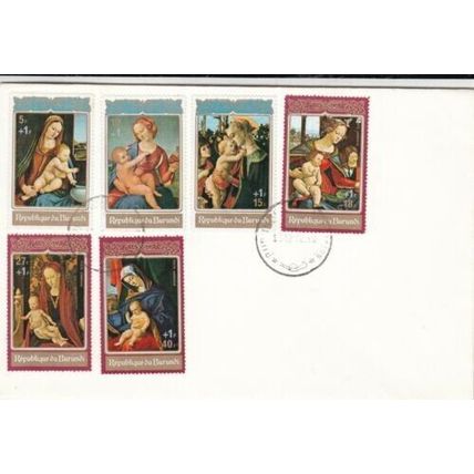 Burundi 1972 Christmas FDC special cancel unaddressed VGC