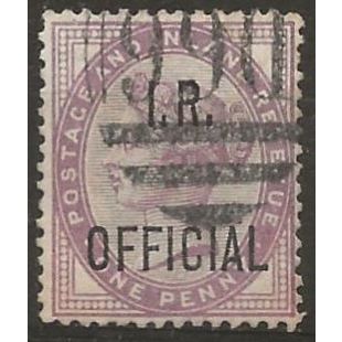 1882 O3 1d Lilac Inland Revenue Official Good/Fine Used ....