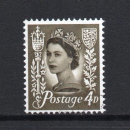 Jersey - 1968-69 - 4d Olive-Sepia (sg12) Used