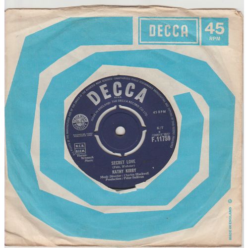 Secret Love 1963 Kathy Kirby on DECCA label