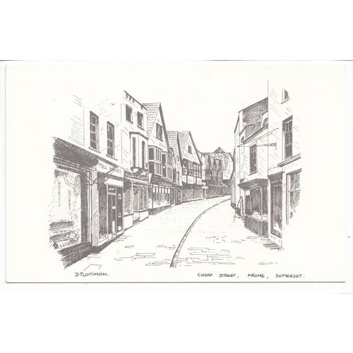 Cheap Street Frome Somerset Di Lorriman Art Postcard