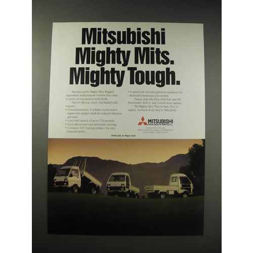 1990 Mitsubishi Mighty Mits Ad - Mighty Tough