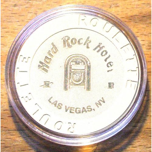 Hard Rock Casino ROULETTE Chip - Tan - Jukebox - LAS VEGAS, Nevada