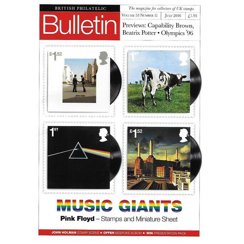 British Philatelic Bulletin (Vol. 53 No. 11, July 2016).