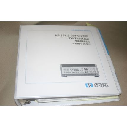 Hp 8341B Option 003 Synthesized Sweeper 10MHz to 20GHz Calibration Manual