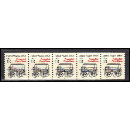 2258 13c Police Wagon Very Fine MNH Dry Gum PNC 1/5 X3123