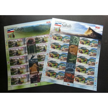 Malaysia Tourist Destination Sabah 2018 Monkey Dance Marine Coral (sheetlet) MNH
