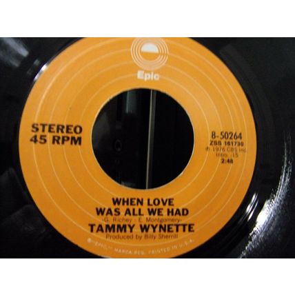 Tammy Wynette-You And Me / When Love Was All We Had-45rpm-1976-EX