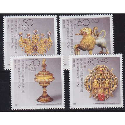 GERMANY BERLIN [1988] MiNr 0818-21 ( **/mnh ) Kunst