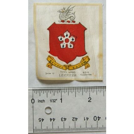 B.D.V. Cigarette silk, Series 30 - Town Arms - Leicester
