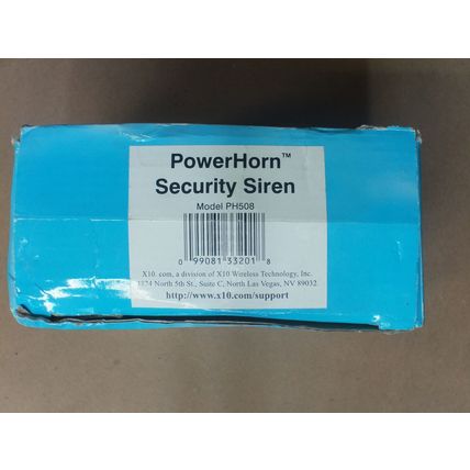 X10 Powerhouse Protector Plus PH508 Power Line Siren Powerhorn NEW IN BOX