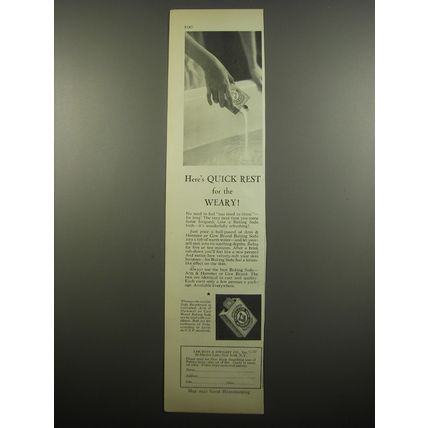 1932 Church & Dwight Arm & Hammer and Cow Brand Baking Soda Ad